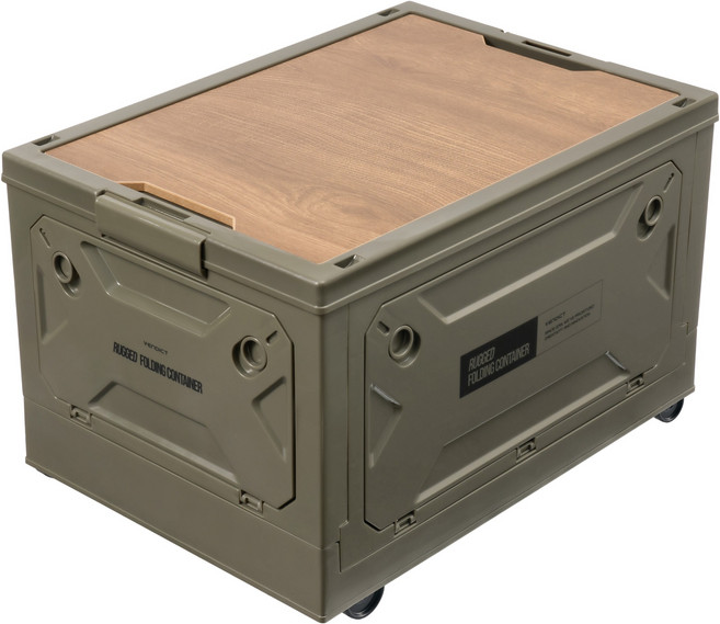 벤딕트 캠핑 접이식 테이블 이동식 폴딩 박스, 1개, 1단, 카키