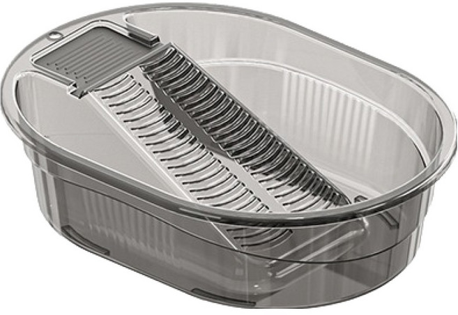 파라다이소 클리어 일체형 손빨래 세탁통, 그레이, 1개