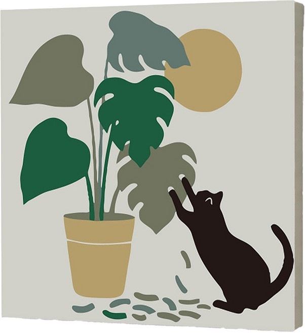 루아즈 DIY 쉬운 그림그리기 세트 20 x 20 cm, 18 냥냥이의 취미, 1세트