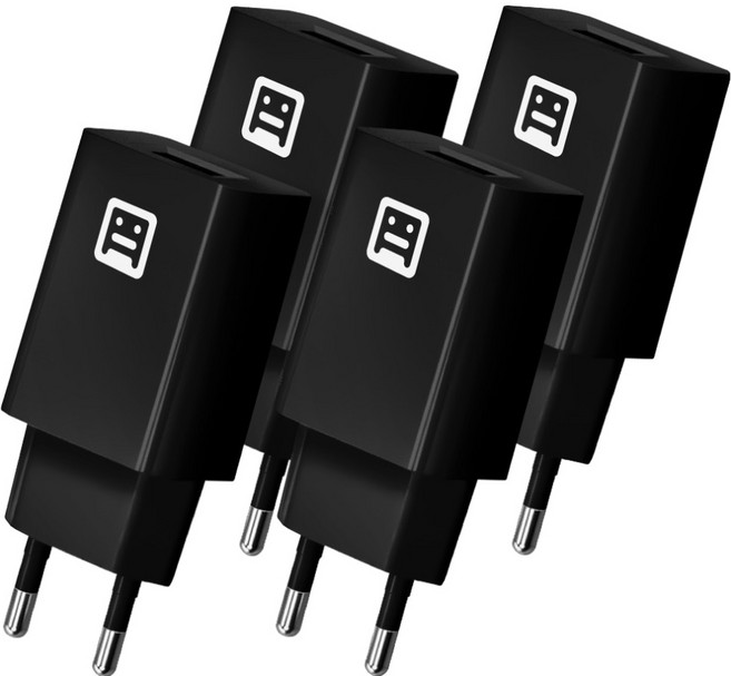 DAYUZ 5V2A 多功能 USB 1埠 充電器 轉接頭 DU-52AB, 4個, 黑色