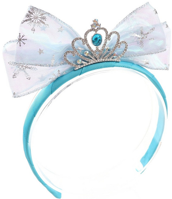 트윙클 티아라 리본 머리띠