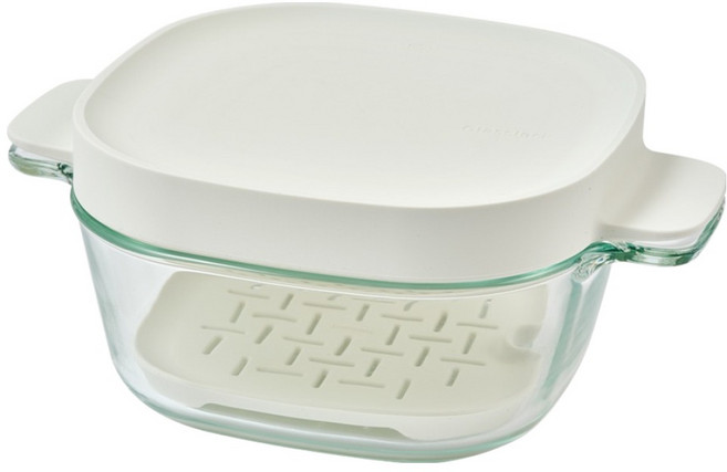 글라스락 렌지쿡 찜잇 용기 L 1.25L, 코코넛 밀크, 1개