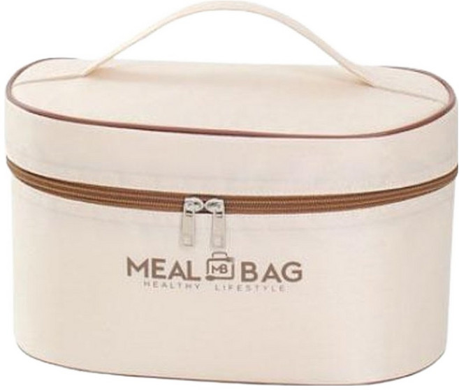 아늑공간 방수 도시락 보온 가방 타원, 혼합색상, 1개