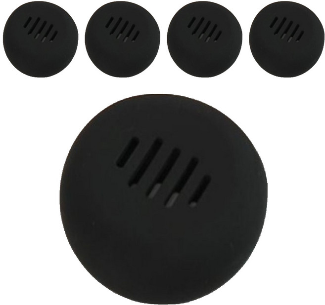 윤빛 화장품 퍼프 케이스 휴대용 파우치, 블랙, 5개