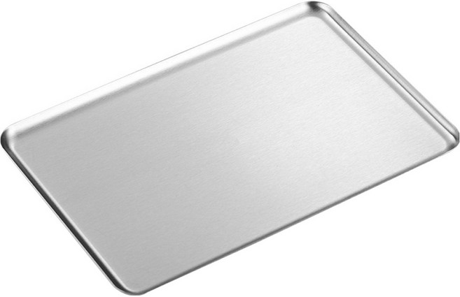 쿠쏘 홈파티 테이블 세팅 쟁반 트레이 304 스테인리스 트레이 직사각, 실버, 1개