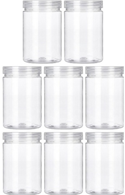 언더보스 원형 보관용기 55 x 100 cm, 8개, 투명