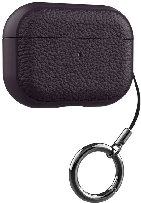 디노로웰 에어팟 프로3 핑거 키링 스트랩 TPU 케이스, 퍼플, 1개