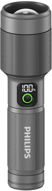 PHILIPS 飛利浦 變焦鋁合金手電筒 2150流明 IP55 SFL5101, 金屬灰, 1個