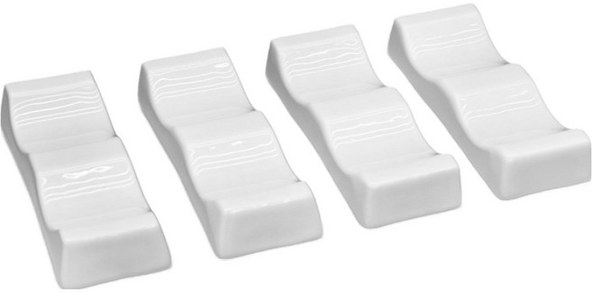 로벤조 본차이나 수저받침, 화이트, 4개