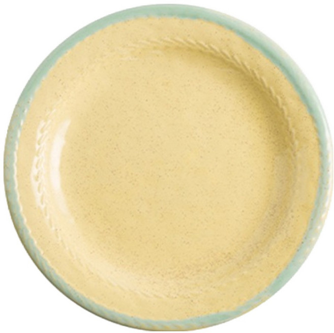 프렌치마르스 홈카페 감성 원형 세라믹 요리접시 MMM3726, 옐로우, 1개