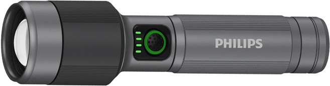 PHILIPS 飛利浦 變焦鋁合金手電筒 1450流明 IP55 SFL2101, 金屬灰, 1個