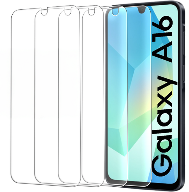 GRAYCO 방탄 강화유리 휴대폰 액정보호필름 4p 세트, 1세트