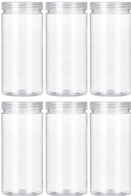 언더보스 원형 보관용기 55 x 150 cm, 6개, 투명