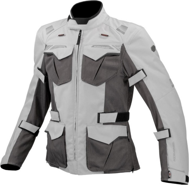 KOMINE PROTECT MESH ADVENTURE JACKET JK-150, 淺灰色