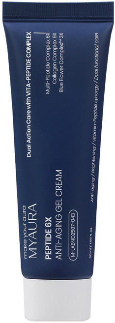 미아우라 펩타이드 6X 안티에이징 젤 크림, 50ml, 1개