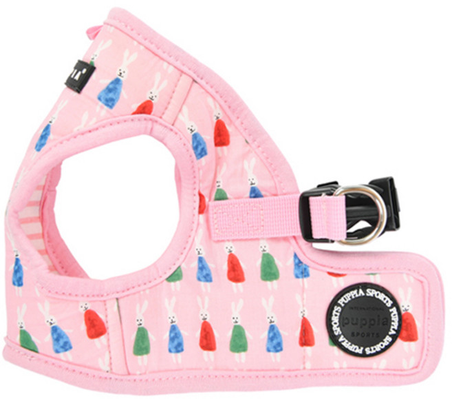 퍼피아 강아지 바니 조끼형 하네스, 핑크, 1개