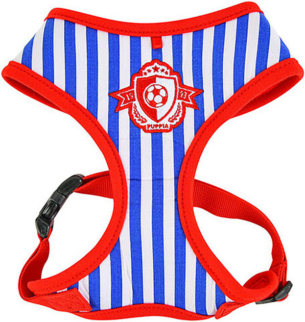 퍼피아 강아지 스포츠 사이즈 조절 하네스, 로얄블루, 1개
