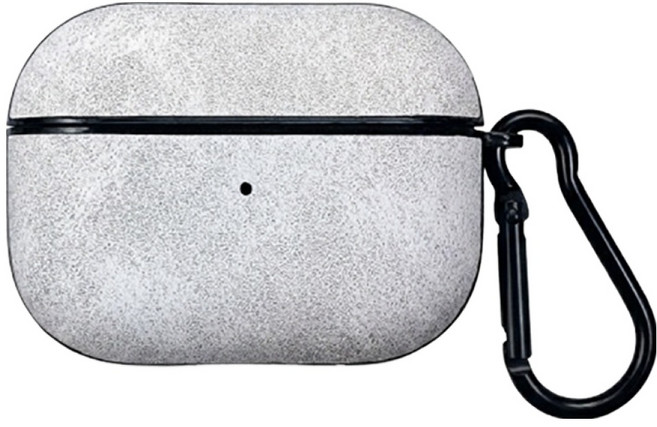 디노로웰 에어팟 프로3 가죽 투톤 카라비너 + 케이스 세트, 화이트, 1세트