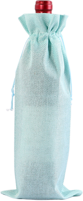 그리뉴얼 샴페인 와인 선물포장 쇼핑백, 민트, 10개