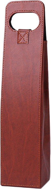 그리뉴얼 가죽 고급 와인 쇼핑백 케이스 싱글, 브라운, 1개