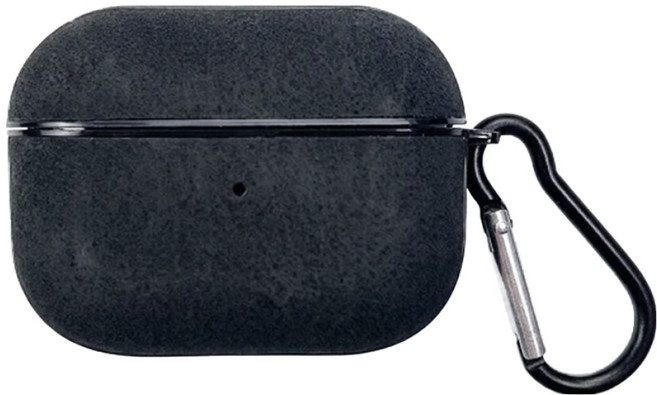디노로웰 에어팟 프로3 가죽 투톤 카라비너 + 케이스 세트, 블랙, 1세트