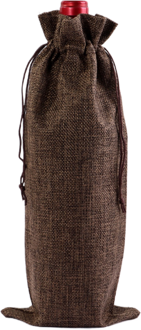 그리뉴얼 샴페인 와인 선물포장 쇼핑백, 브라운, 10개