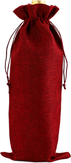 그리뉴얼 샴페인 와인 선물포장 쇼핑백, 버건디, 10개