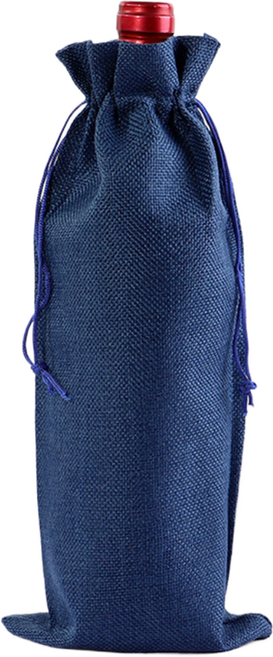 그리뉴얼 샴페인 와인 선물포장 쇼핑백, 네이비, 10개