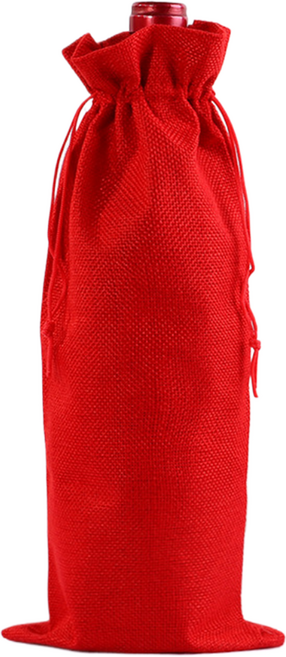 그리뉴얼 샴페인 와인 선물포장 쇼핑백, 레드, 10개