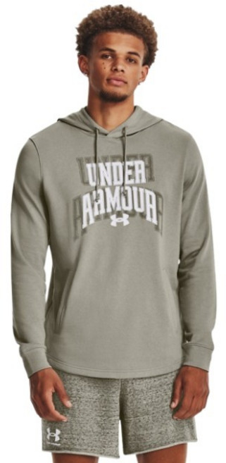 UNDER ARMOUR 安德瑪 男款 UA Rival Terry 圖案連帽衫 1379766-504