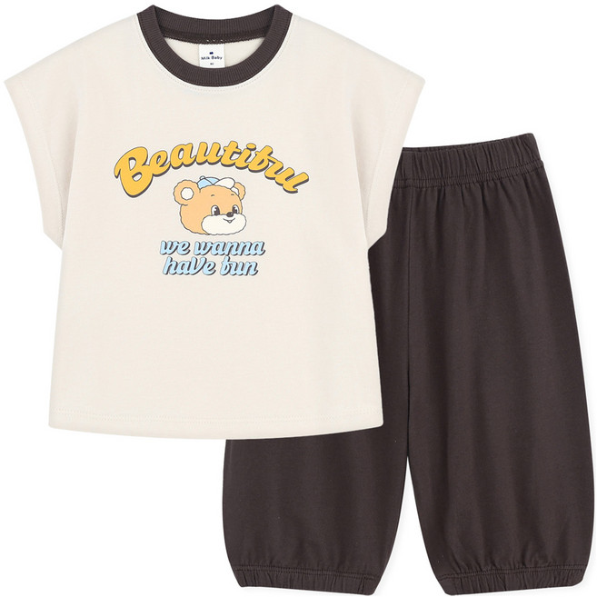 MilkBaby 뷰티풀 베어 상하복 세트