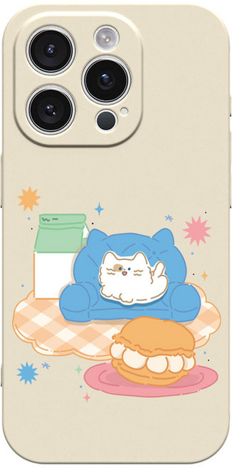 핫티몰 모아냥 쿠션 캐릭터 휴대폰 케이스