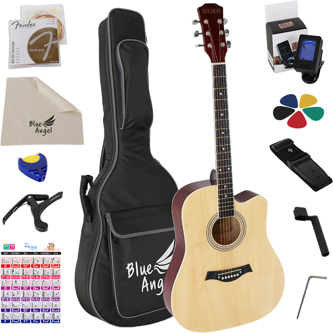 블루엔젤 텐션 41인치 통기타, 내츄럴, 1세트, BT-01