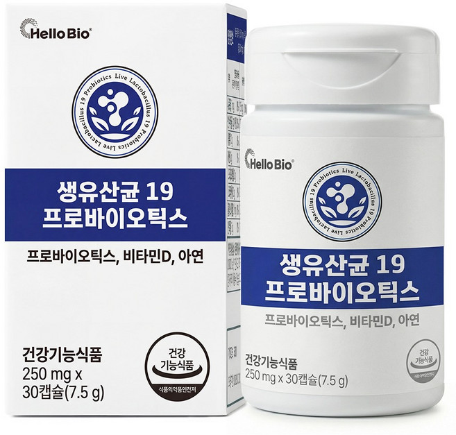 헬로바이오 생유산균 19 프로바이오틱스 7.5g, 1개, 30정