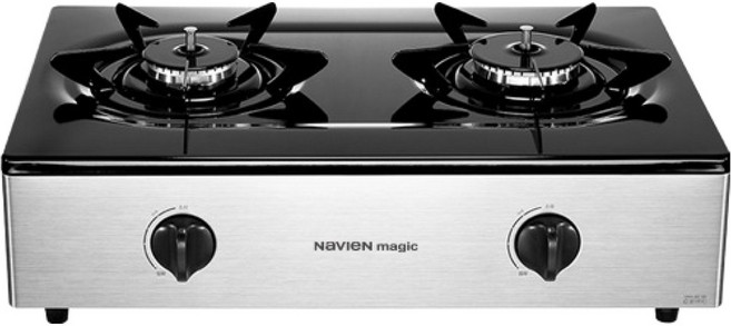 나비엔 매직 가스레인지 2구 방문설치, GRF-1022PD(실버), LPG