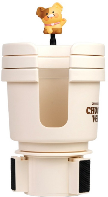 카카오프렌즈 춘식버스 3단 멀티 차량용 컵홀더, 개춘식, 1개