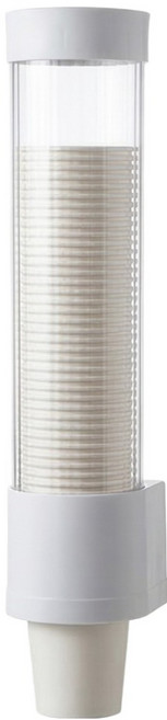 디어까사 무타공 부착식 일회용컵 디스펜서 벽걸이 홀더, 화이트, 1개