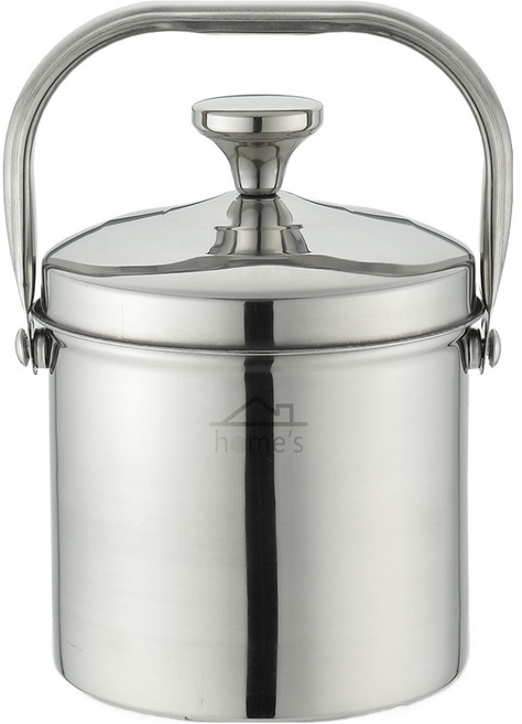 homes 올스텐 음식물쓰레기통 2L, 실버, 1개