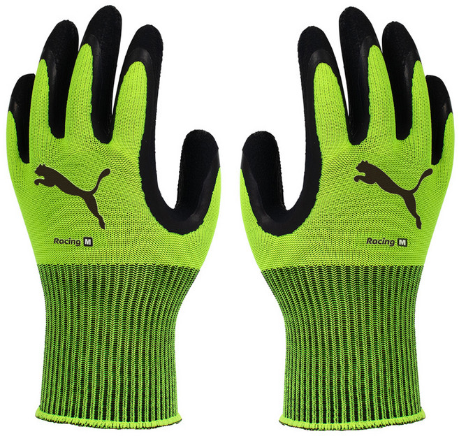 PUMA 止滑工作手套 PG-1350 M, 黃色, 1套