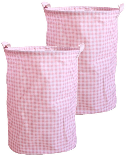 코지웰 접이식 빨래바구니, 핑크