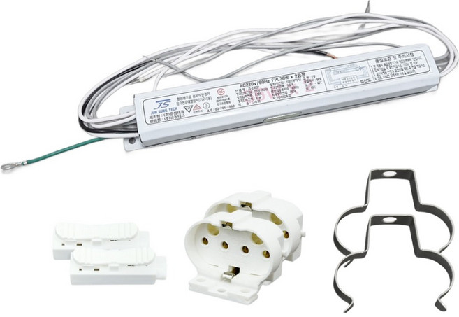 블링라이트 JS 국내산 FPL 36W 2등용 KS 전자식 안정기 PL 소켓, 1개