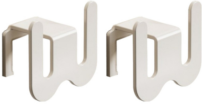 온트리 무타공 흡착 욕실화 거치대 ONE SIZE, 화이트, 2개