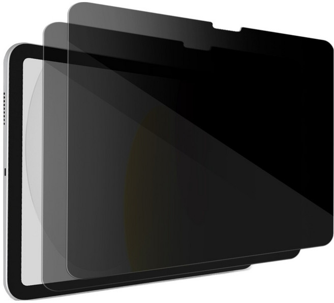 더조은셀러 아이패드 사생활보호 강화유리 필름 2p 세트, 블랙실드, 1세트