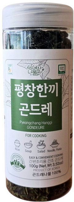 선녀와나물꾼 평창한끼 곤드레 병타입, 1개, 100g