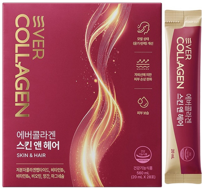 에버콜라겐 스킨 앤 헤어, 1개, 28회분