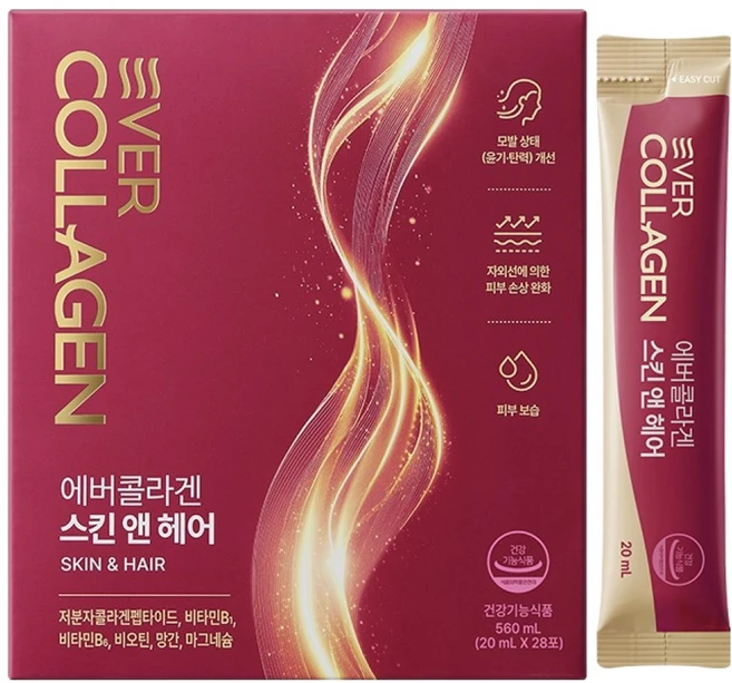 에버콜라겐 스킨 앤 헤어, 1개, 28회분 - 쿠팡