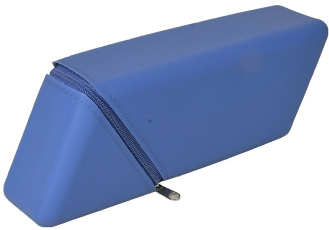 다온셀렉트 스탠딩 실리콘 필통, 블루, 1개