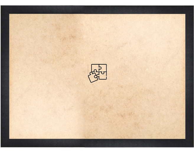 퍼즐피플 1000피스 퍼즐전용 액자 기본형 73.5 x 51 cm, wood 블랙, 1개
