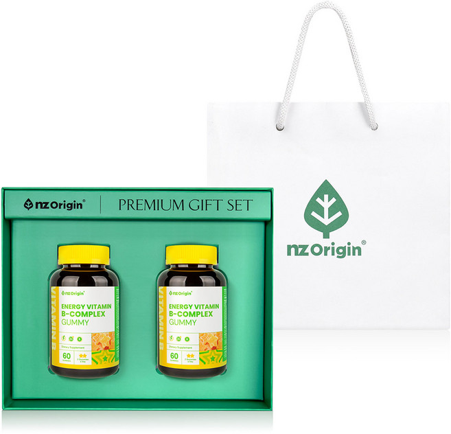 엔젯오리진 에너지 비타민B 컴플렉스 구미 청포도향 + 쇼핑백, 1세트