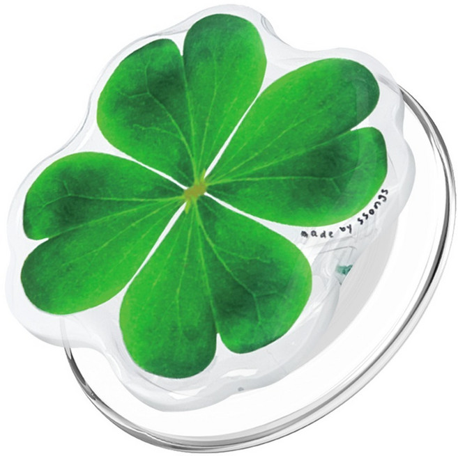 쏭스 맥세이프 자력 핸드폰 자석 거치대, 네잎클로버, 1개